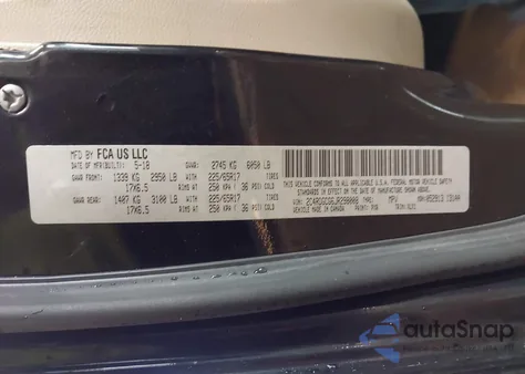 2018 Dodge Grand Caravan Sxt z USA, uszkodzony, nr VIN 2C4RDGCG6JR298008